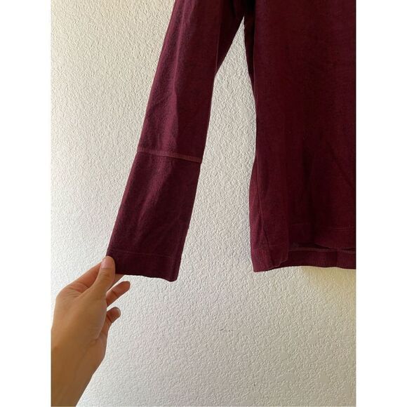 Rails burgundy‎ lace up sweater size small - Picture 2 of 8
